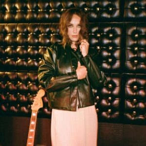 The Moto Vegan Leather Jacket - Pine Needle