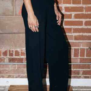 Pointelle Lounge Pant - Black